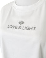Love & Light Organic Cotton White Tee