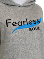 Fearless Soul Grey Cropped Hoodie - ANGELUVE