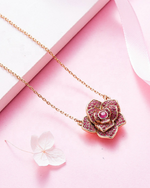 Blooming Rose Necklace Set - ANGELUVE